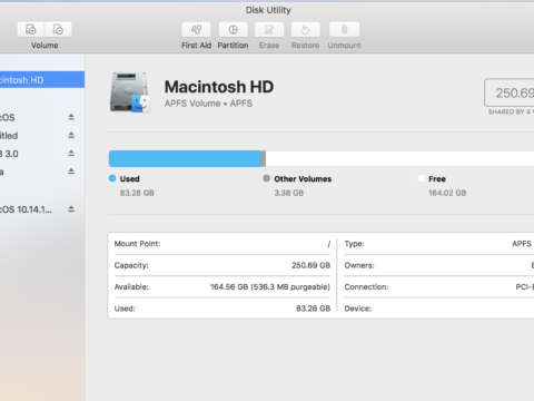 Cách tạo mới/xóa phân vùng ổ cứng trên Macbook với Disk Utility